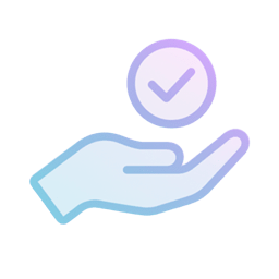 Head with check mark icon